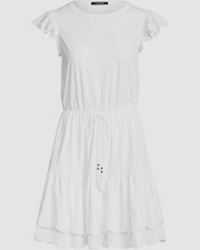  125 Ralph Lauren Women's White Eyelet Jersey A-line Dress Size 8