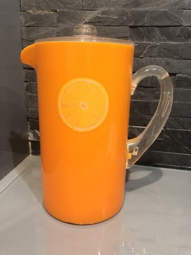 Carafe à Jus de Fruits Vintage Année 70 / pichet orangeade