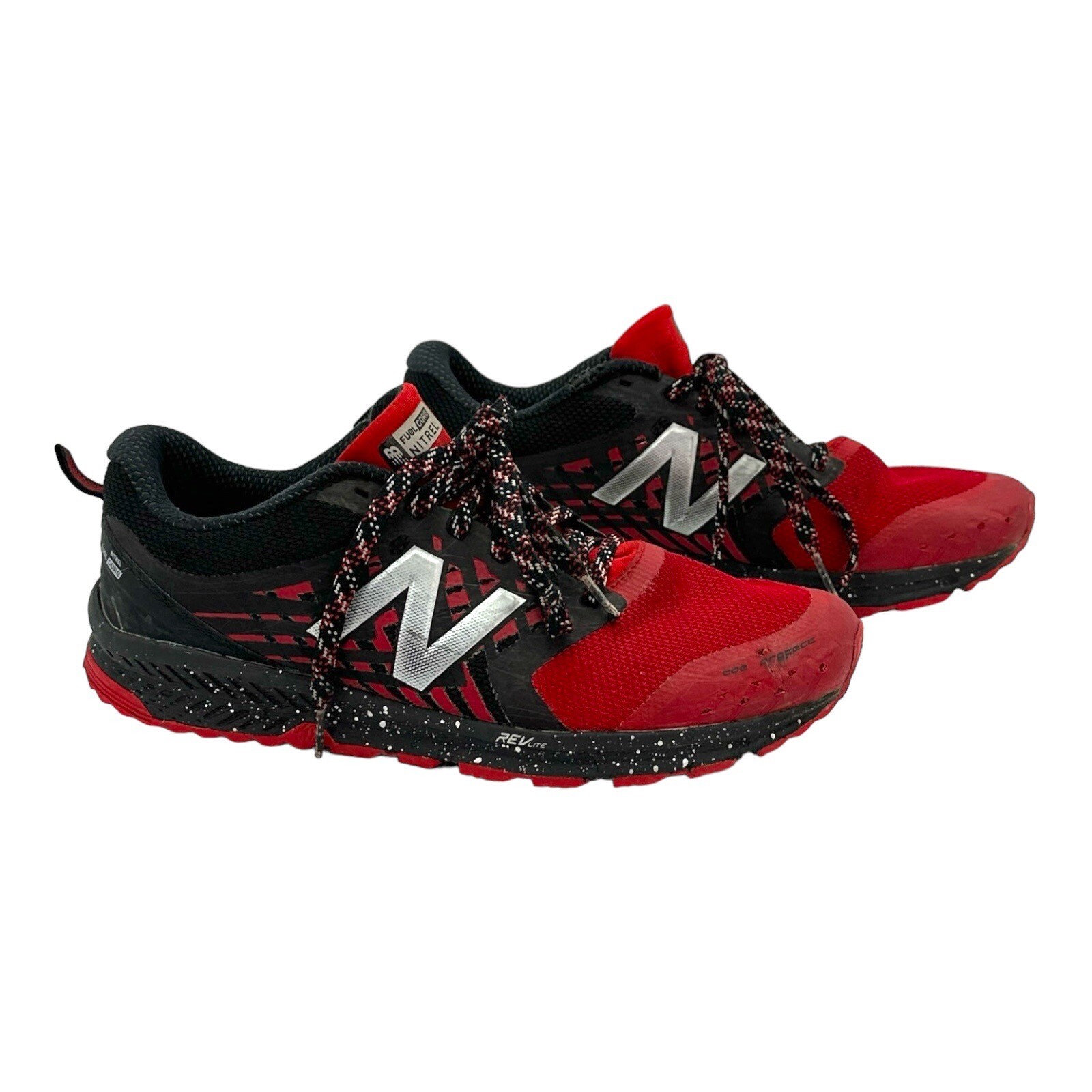 New Balance Nitrel V1 FuelCore Trail Running Shoe Men Size 10 Red Black