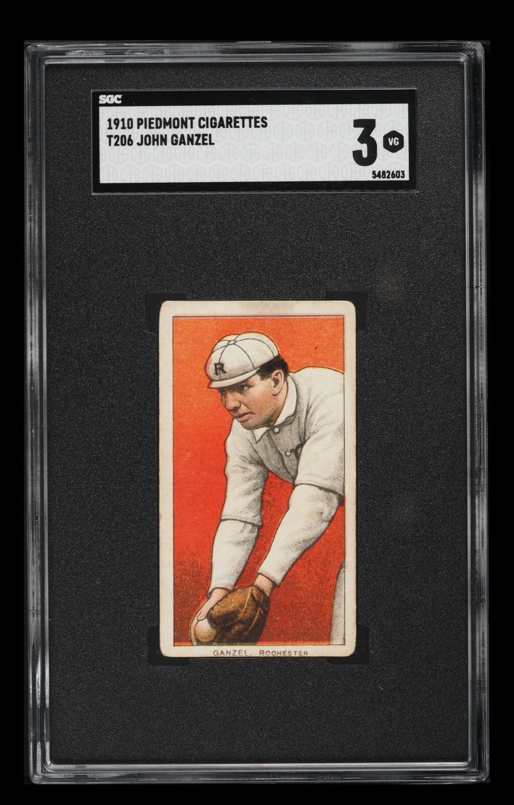 1909-11 T206 John Ganzel SGC 3 Piedmont 