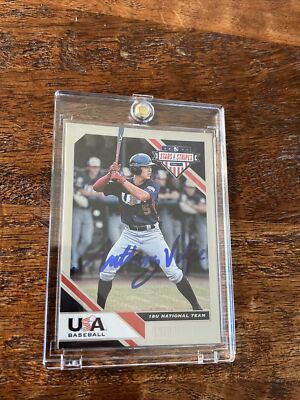 2019 Panini Anthony Volpe auto 直筆サイン　シリ Anthony Volpe Signed Panini Stars & Stripes Card Psa Dna Coa
