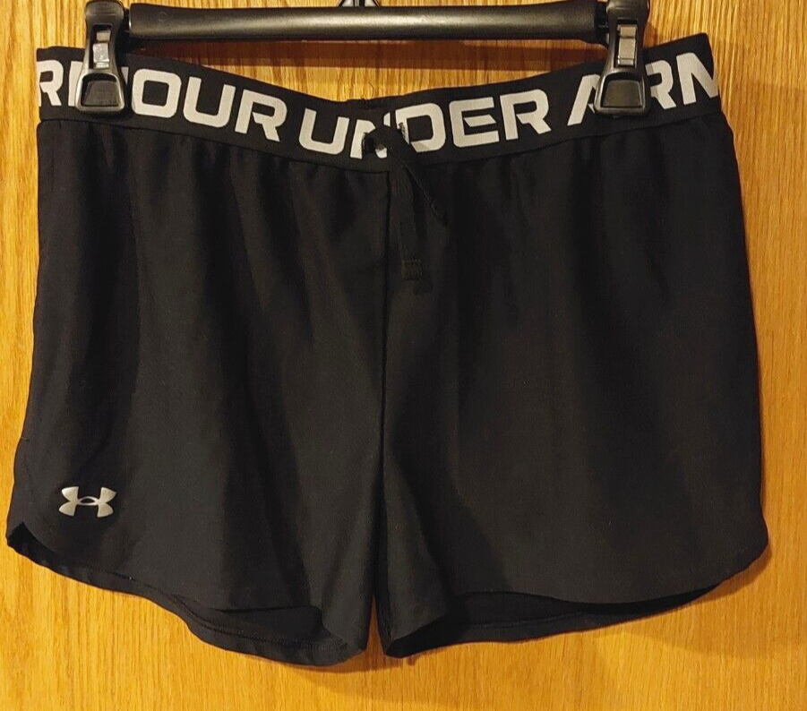 Under Armour Girls YXL Black Athletic Shorts - 4995