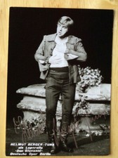 Helmut Berger-Tuna Signed Photo / Autographed Opera Singer
