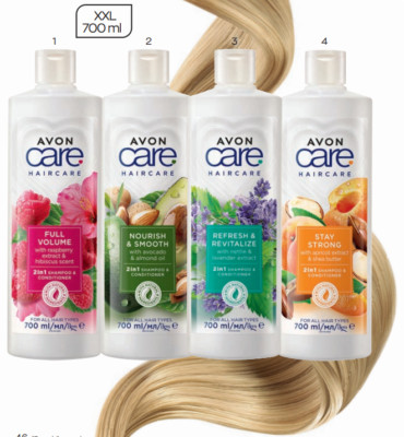 Avon Care 2IN1 HAAR Shampoo MIT NATÜRLICHEN  INHALTSSTOFFEN Auswahl Pflege EU