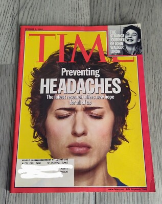 Time Magazine October 7 2002 Preventing Headaches Research John Walker Lindh