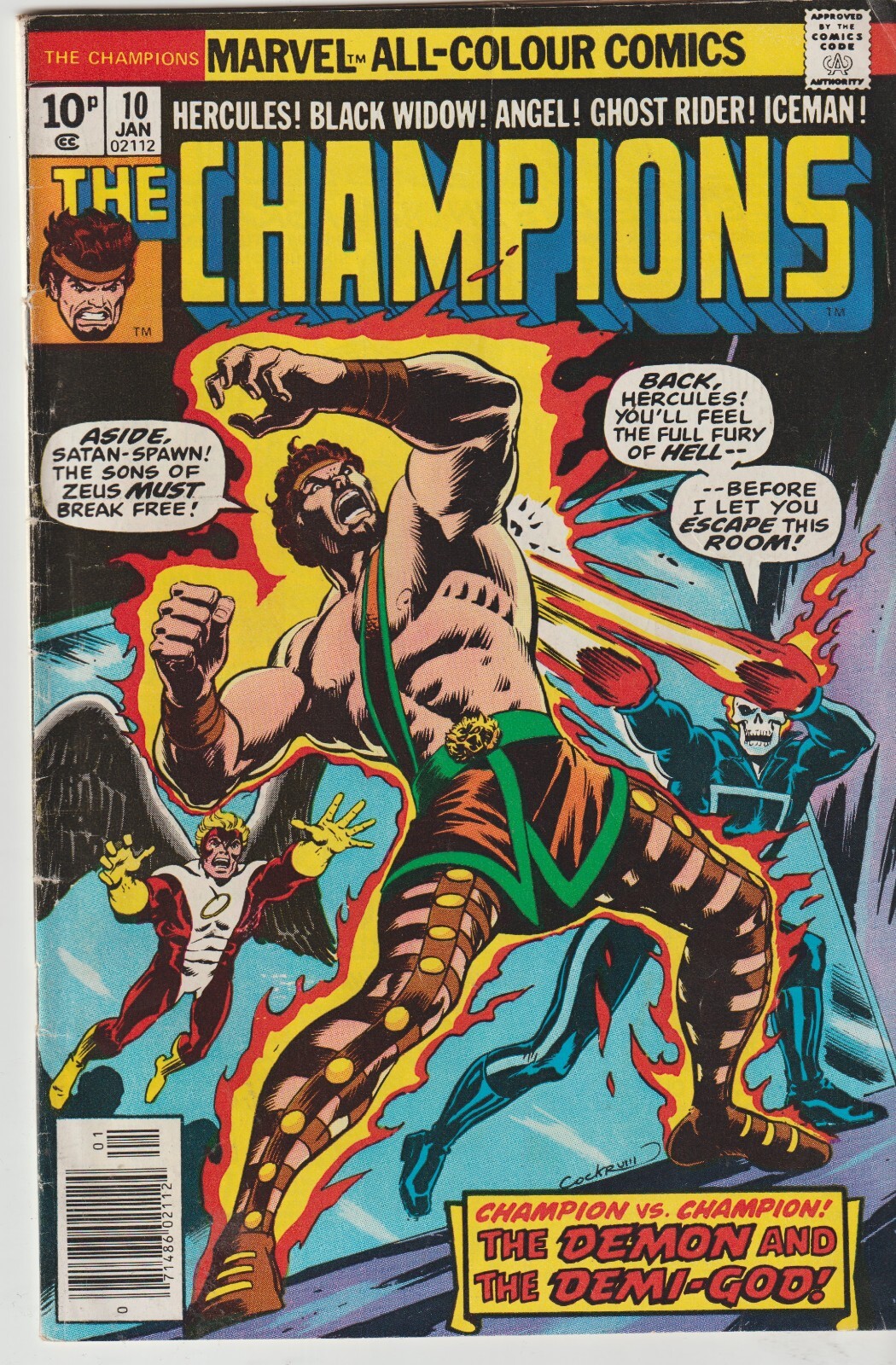MARVEL COMICS CHAMPIONS #10 (1976) 1ST PRINT VG