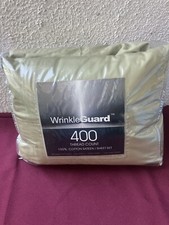 Wrinkle Guard Cal- King Sheet Set 400TC 100 Cotton