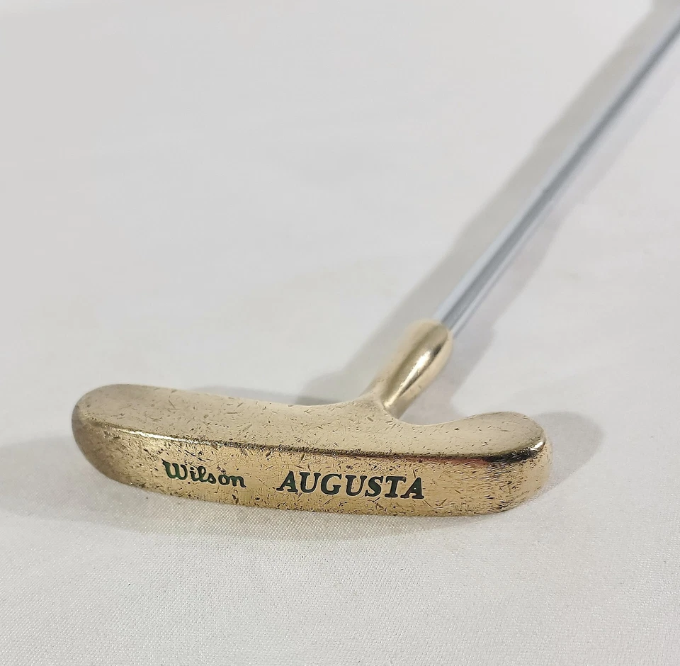 Vintage Wilson Augusta Brass Head Mens Golf Putter Right / Left Hand Steel 35" - Image 2 of 4