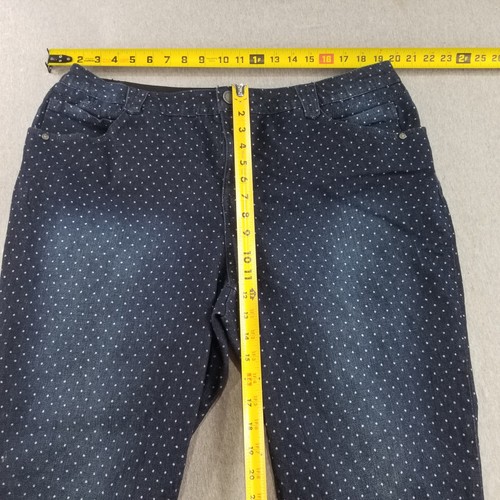 Wisdom Wit Jeans Women's Size 20W Elastic Waist Poka Dot Skinny - Picture 17 of 19