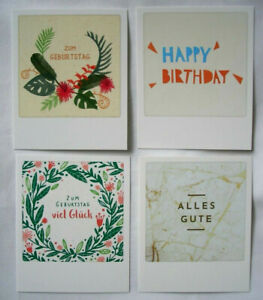 Home Furniture Diy Postkarte Mini Pola Cards Geburtstag Happy Birthday Alles Gute Blumenranke Kisetsu System Co Jp