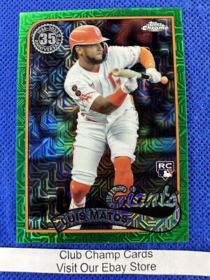 2024 T89C-30 Luis Matos Topps Series 1 Baseball 1989 Silver Pack Green 03/99 RC