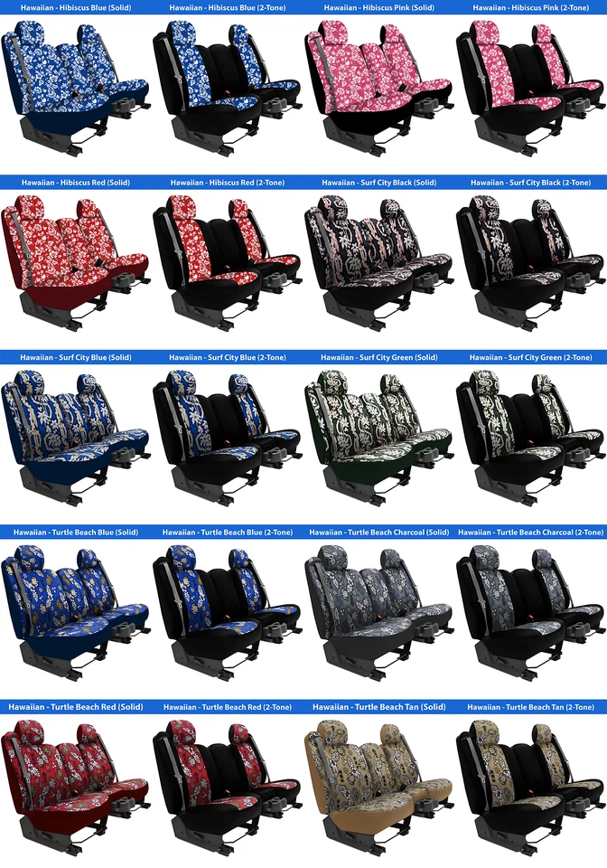 Fundas de asiento hawaianas para Toyota SUPRA 1982-1985 Foto 2 de 4