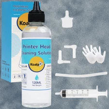 120ML Epson Printer Cleaning Kit Unblock Print Head Nozzles Clogs Cleaner Flush