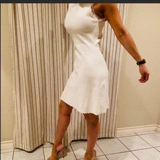 ZARA scalloped knit dress