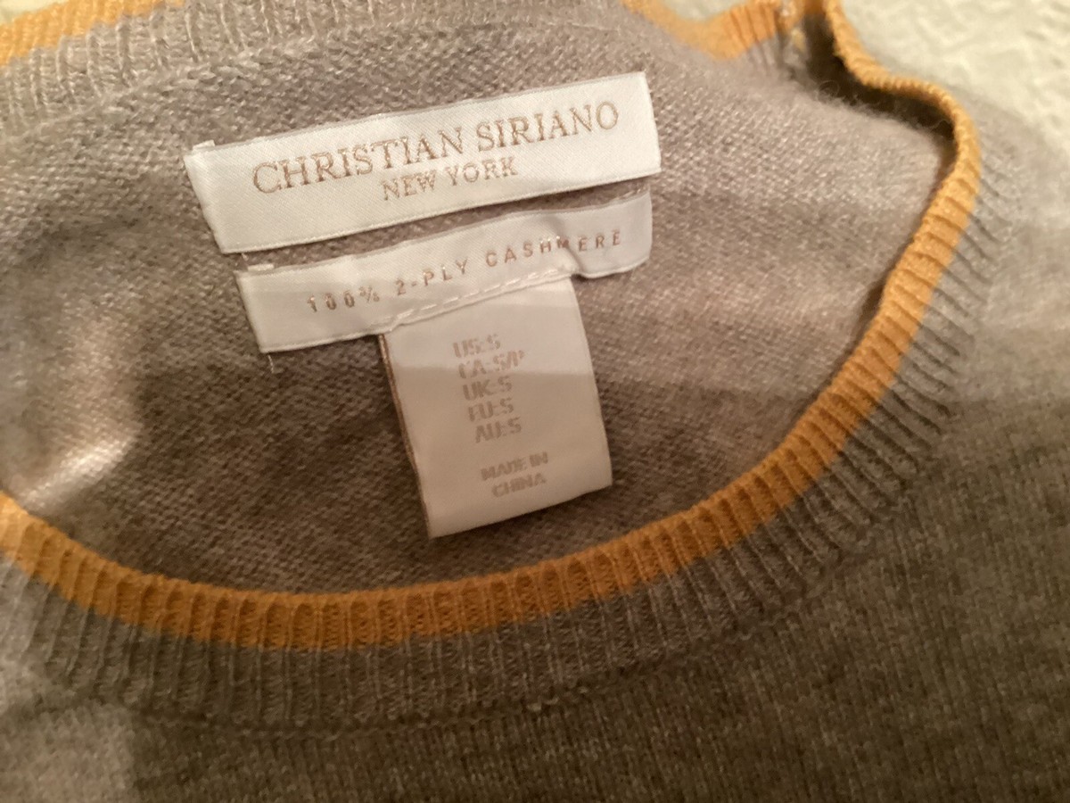 Christian Siriano New York 100% Cashmere Sweater Two Tone  display picture 3