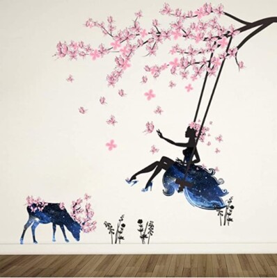 3D Wall Décor Fairy Wall Art Bedroom Living Room Home Decal DIY Aesthetic Mural