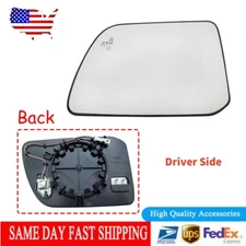 NEW Driver Side Mirror Glass Heated W/Blind Spot For 2011-2015 Lincoln MKX