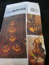 Vintage Butterick Pattern 3984 Outdoor Halloween Decorations Uncut Brand New
