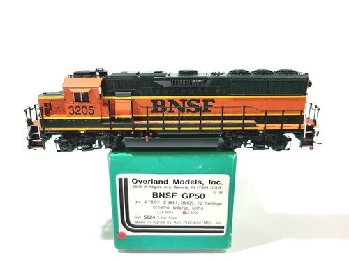 Overland OMI BNSF GP50 Burlington Northern Santa Fe #3205 HO Latón Modelo #5624.1 | Zustand: Used