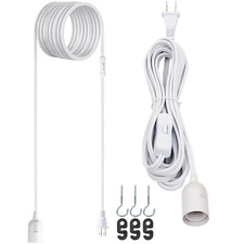 20Ft UL Approval Extension Hanging Lantern Pendant Light Lamp Cord Cable 360W...