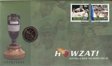 AUSTRALIAN PNC COVER: 2007 $1 HOWZAT!  AUSTRALIA WINS THE ASHES IN CRICKET M3643