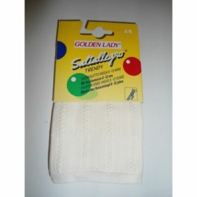 MODE STRUMPFHOSE GOLDEN LADY TRENDIGE SOCKEN MÄDCHEN GR. 4/8 JAHRE CREME
