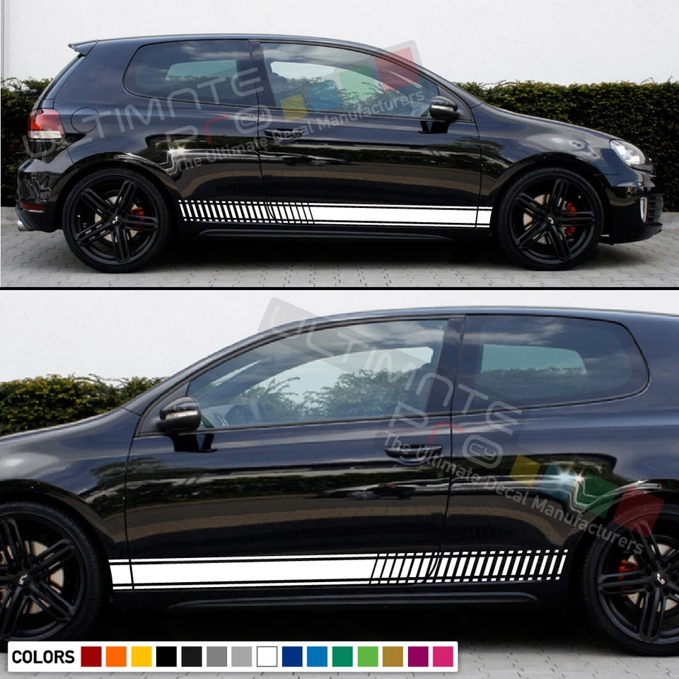Stickers Decal for Volkswagen VW Golf Stripes Graphics Door Trim Kit mk1-mk7 gti - Image 4 of 4