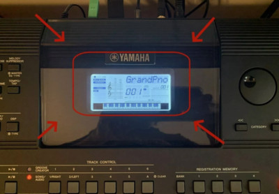 LCD For Yamaha PSR-E463 PSR E463 LCD Display Screen Repair Replacement