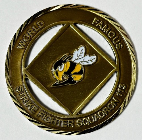 World Famous Strike Fighter Squadron 113 Challenge Coin - Last Legacy F/A-18C
