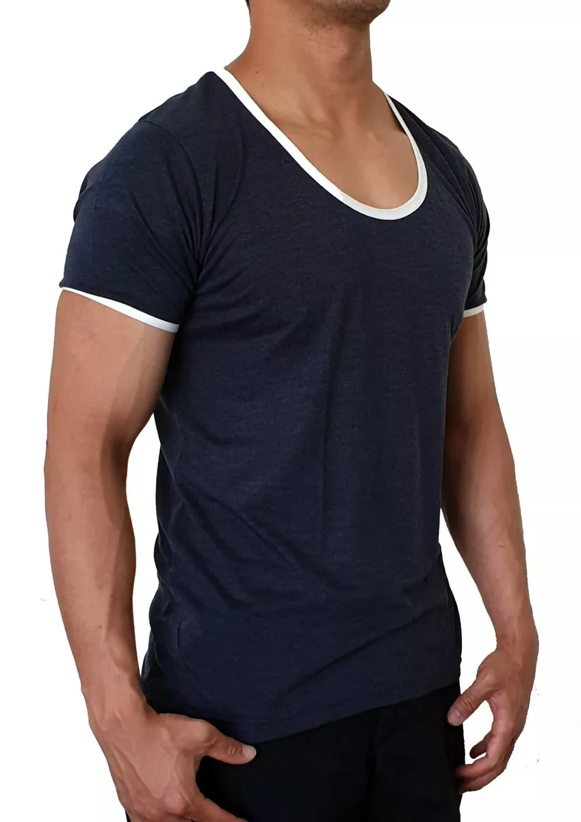 Scoop neck gym t best sale shirts
