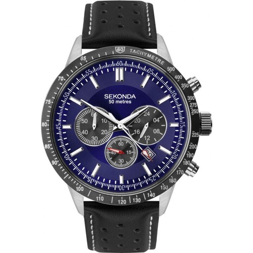 Sekonda Velocity Sports Men's 45mm Quartz Watch in Black with Analogue Display, and Black