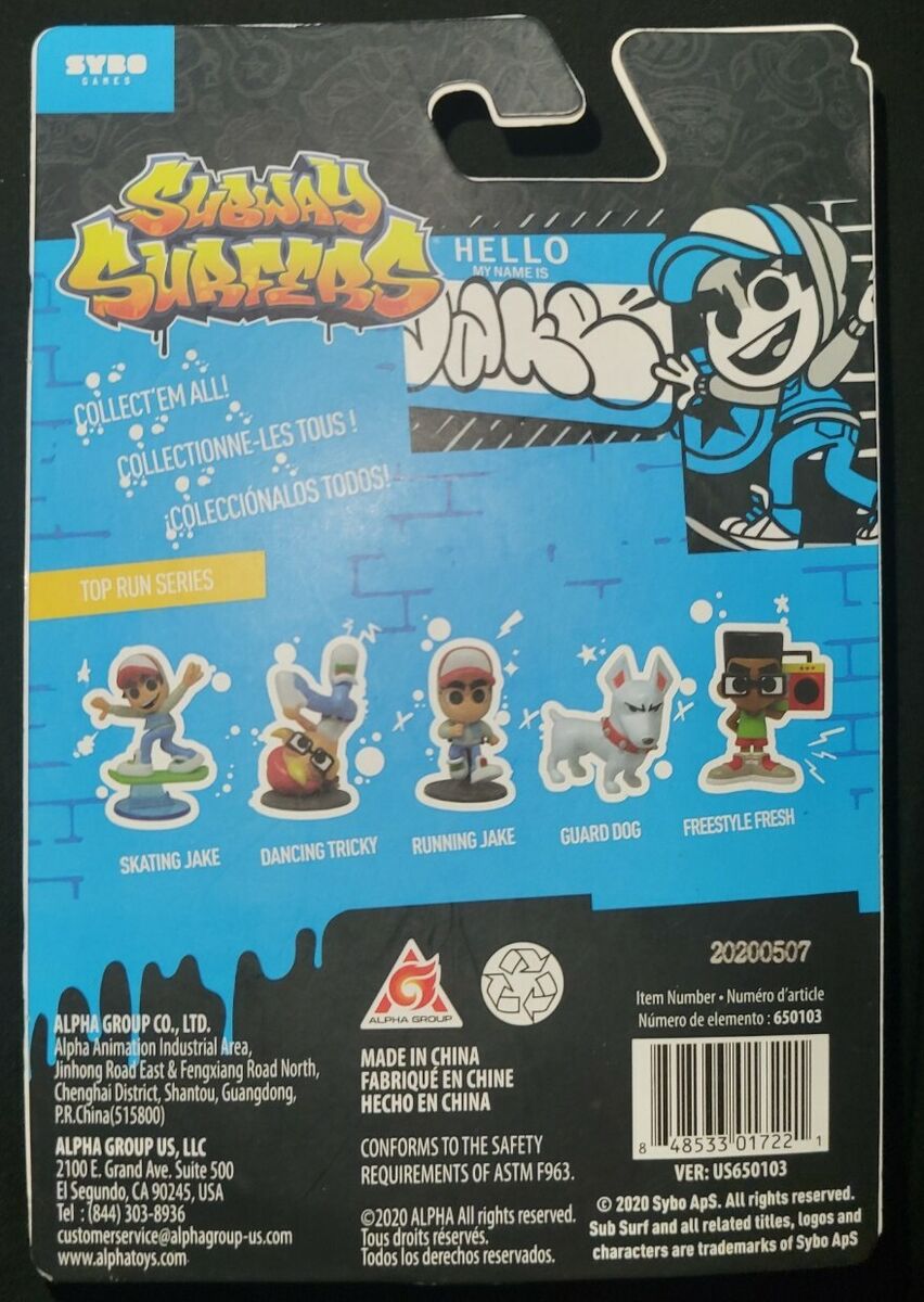 New Subway Surfers Collectible 2 Mini Figures Skating Jake With