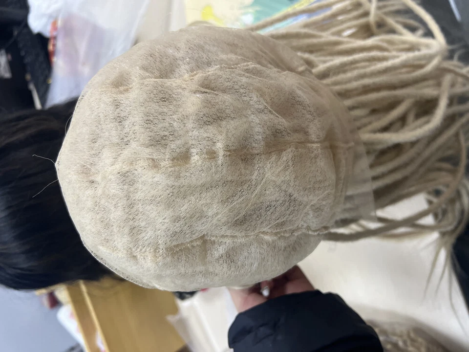 24-дюймовые длинные кружевные парики с дредлоком белые светлые плетеные парики для черных женщин - Изображение 3 из 4