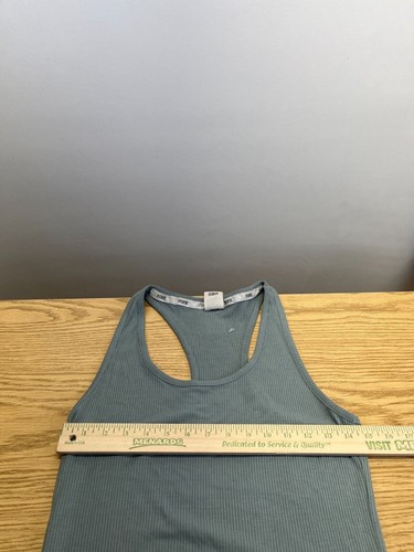 Victoria Secret Pink Sleepwear Vest Tank Top Women's Size Med Gray Racer Back - Picture 3 of 9