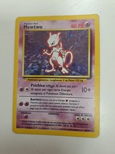 Pokemon Mewtwo 10/102 Set Base Rara Holo Unlimited ita