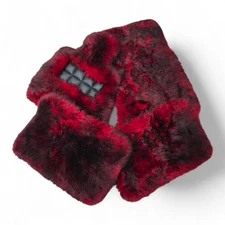 Genuine Red w Black Tip Sheepskin Carpet Floor Mats for Rolls Royce Ghost