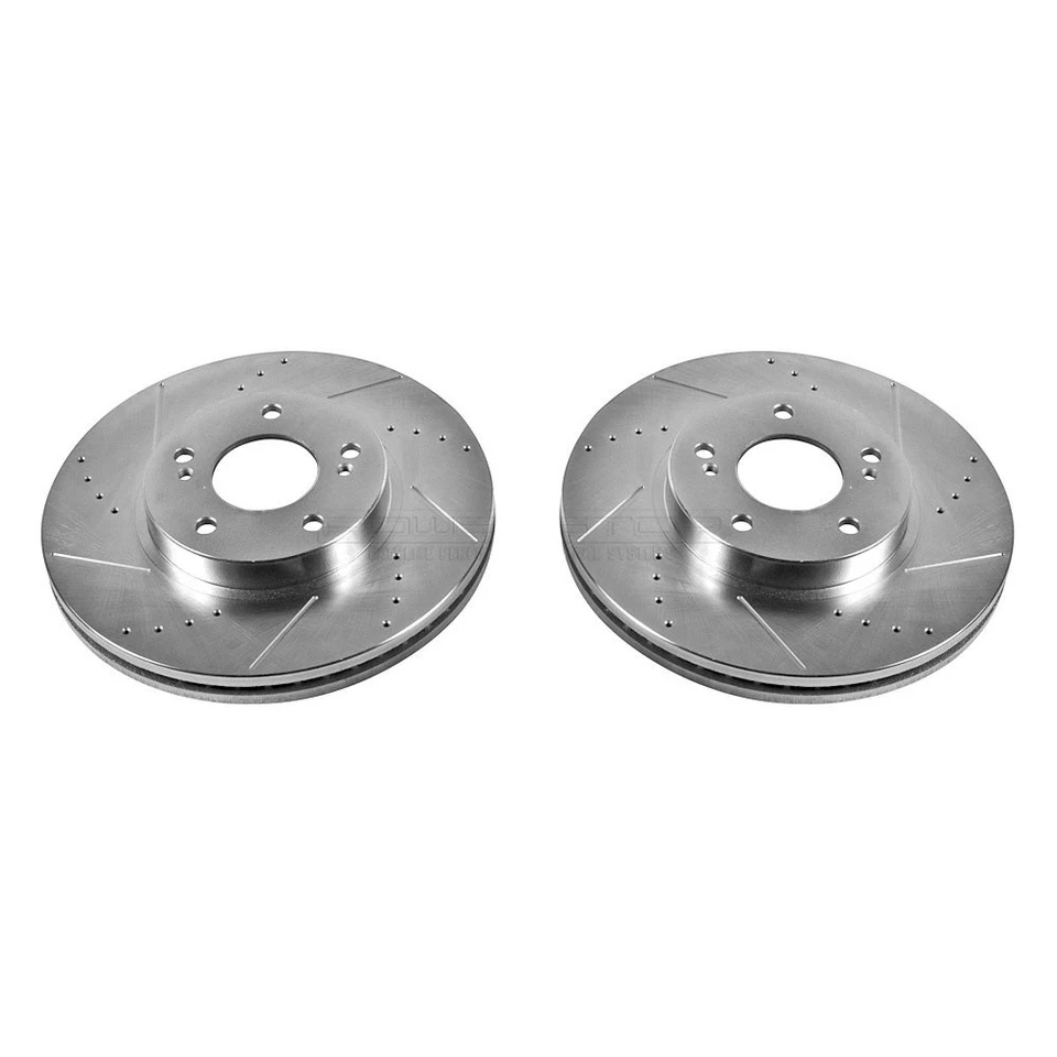 PowerStop JBR758XPR Brake Rotors For Infiniti Q45 1997-2001 Front — 第 2/4 张图片