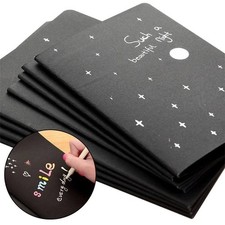 Black Paper Graffiti Notebook Book Sketch Diary for Painting Notepad Drawing