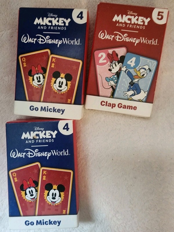 Walt Disney World  Mickey and Friends McDonald's Cards lot of 3