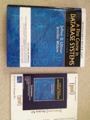First Course in Database Systems, A - Hardcover, by Ullman Jeffrey; Widom - Good