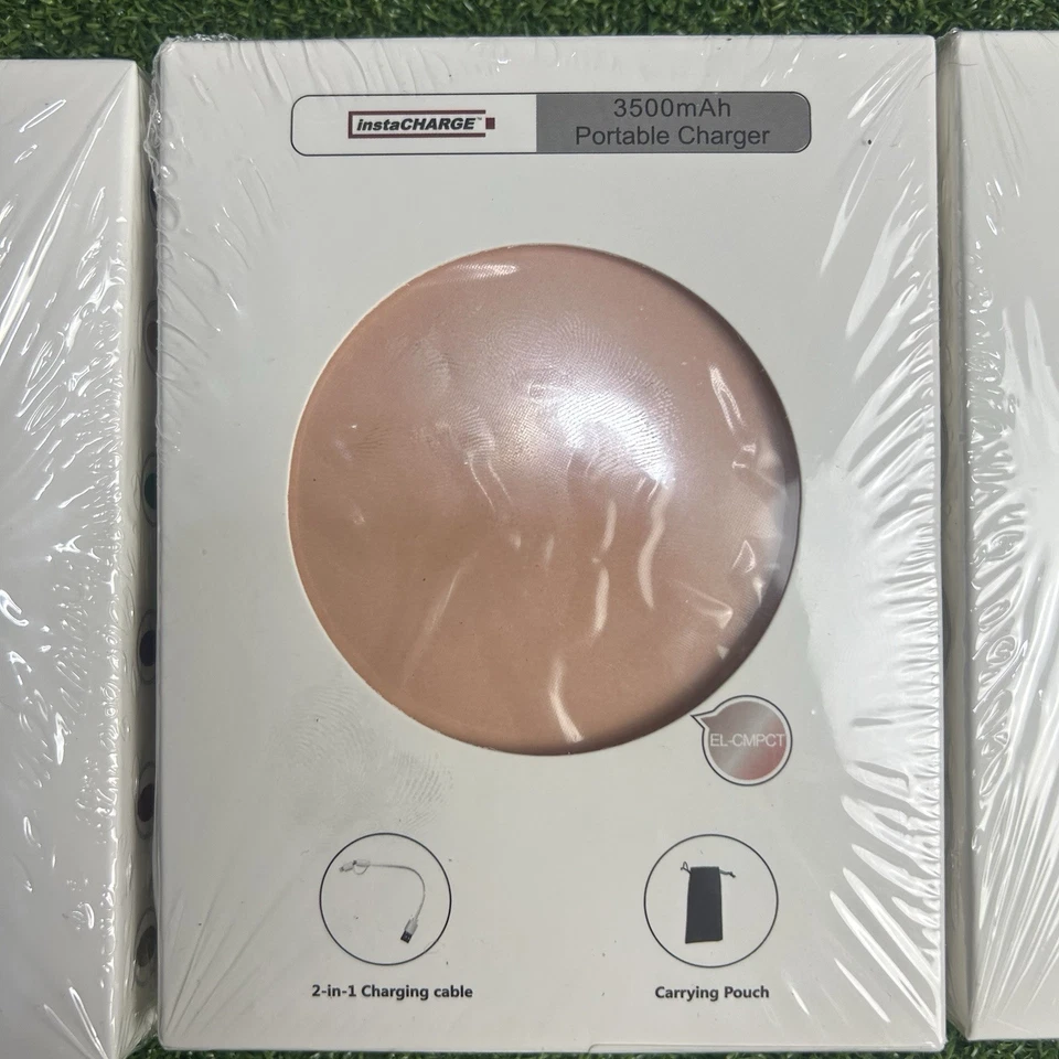 Lote de 3 instaCHARGE 3.000mAh Dispositivo Portátil y Cargador de Teléfono Polkadot Foto 3 de 4