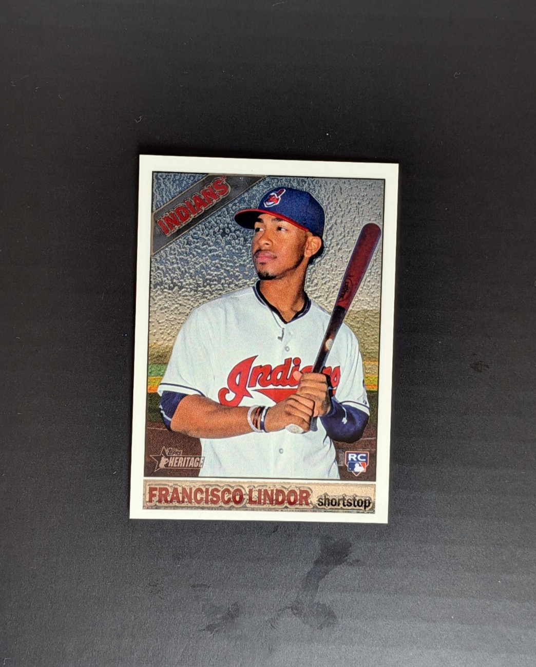 2015 Topps Heritage Francisco Lindor Rookie RC High Number Chrome /999 METS