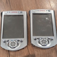 Compaq iPAQ H3850 Pocket PC Lot of 2 Touchscreen 64MB w/ Dock Cradles