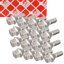 16x febi Radschraube M12x1,25 für FIAT 500 PANDA PUNTO DOBLO OPEL COMBO FORD KA