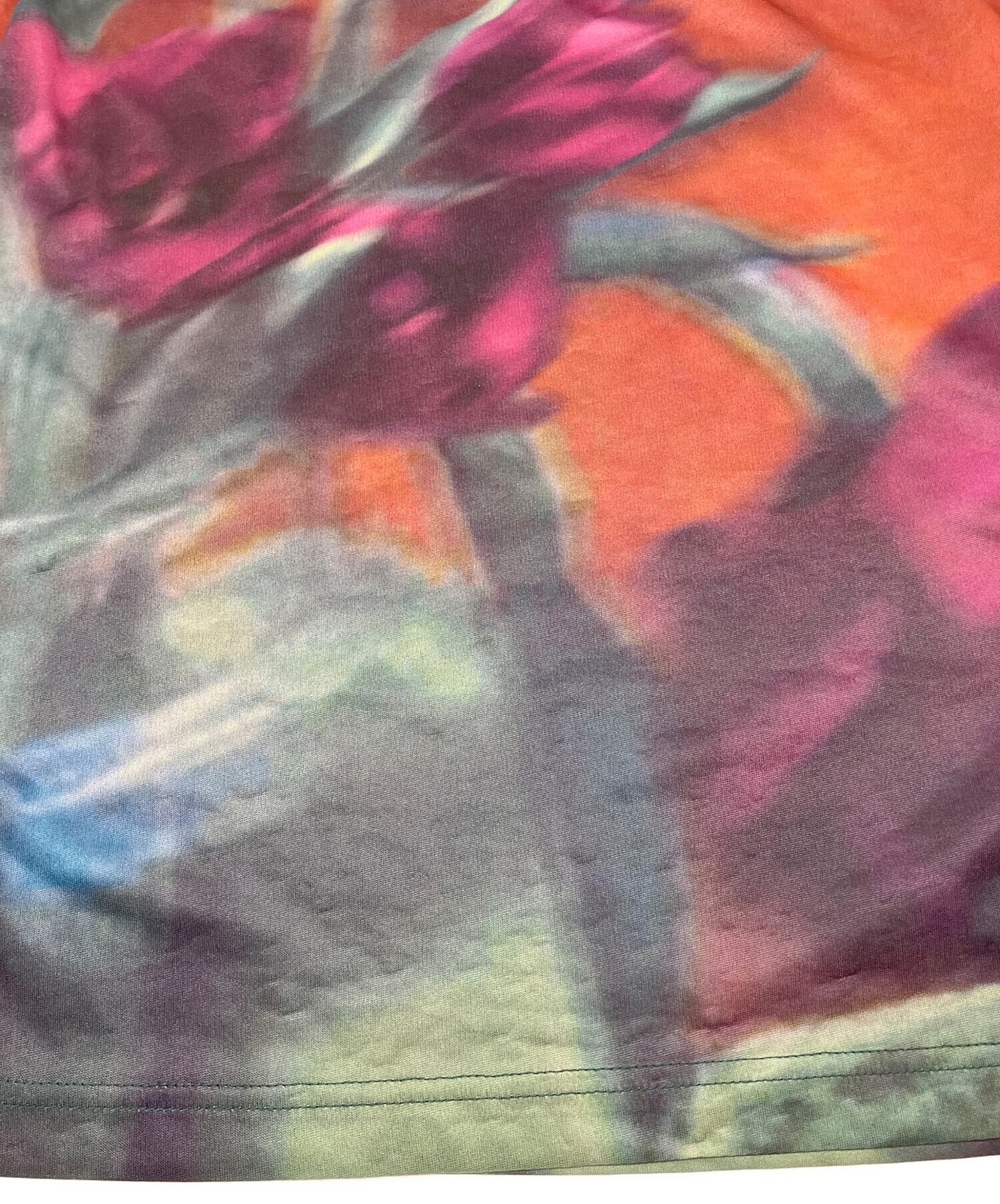 Ameri SHEER FLOWERBASE PRINT TOP FREE Brown x Pur… - image 5