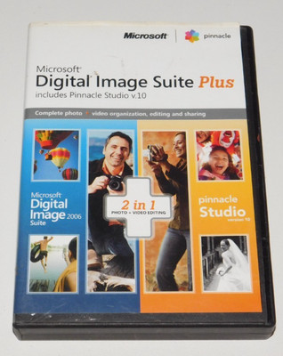 MICROSOFT DIGITAL IMAGE SUITE PLUS INCLUDING PINNACLE STUDIO V10