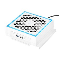 Game Console Cooling Fan Efficient Low Noise Cooler With Colorful Strip