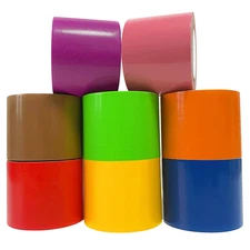 Rainbow Colored Duct Tape 8 Rolls, 2 in X15 Yards, Colorful Duct Tape,Heavy Duty