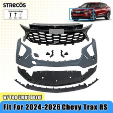 Front Bumper Cover Complete Assembly For 2024-2026 Chevy Trax Rs Grille Set