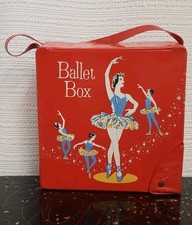 VTG Ballet Shoe Case Red Vinyl